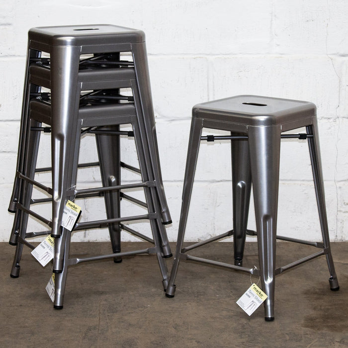 Terni Bar Stool - Silver
