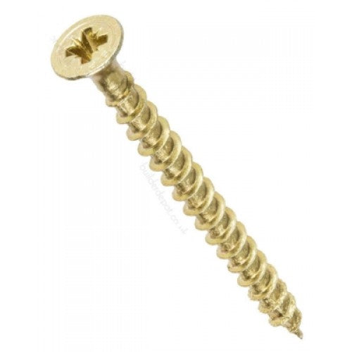 Brassed Woodscrews 10 X 1 1/4"