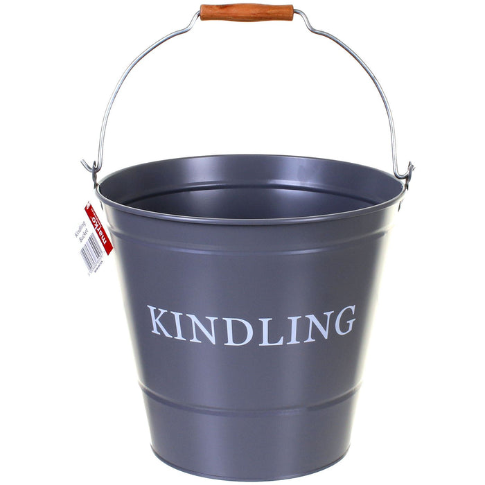 Grey Kindling Bucket