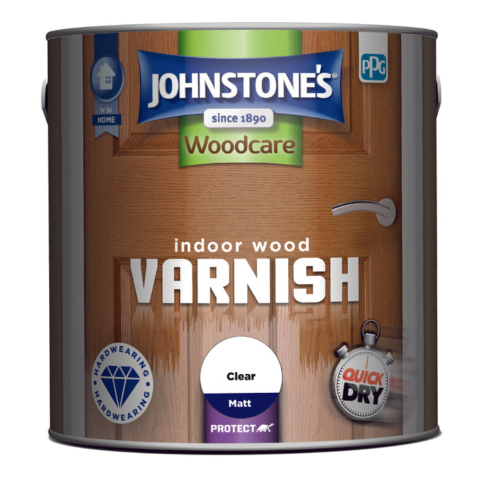 Johnstone's Indoor Varnish  Matt Clear 2.5L