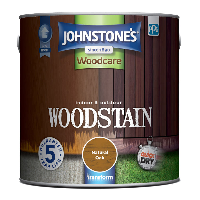 Johnstone's Woodstain - Natural Oak 2.5L