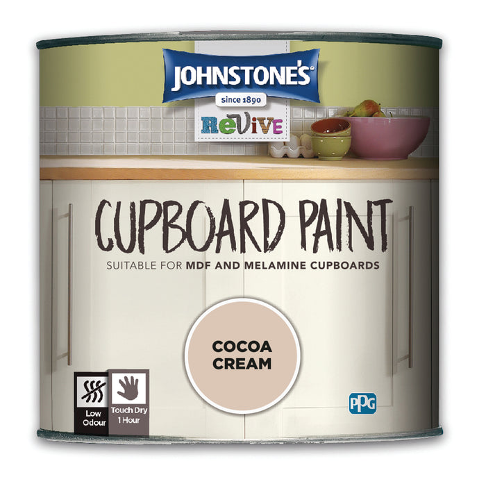 Johnstone's Cupboard Paint Cocoa Cream 750ml