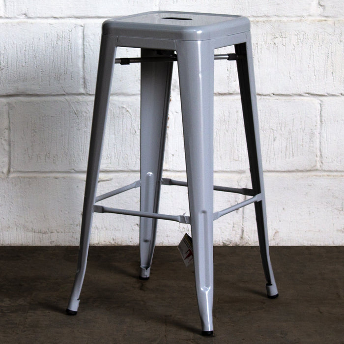 Orvieto Bar Stool - Pale Grey