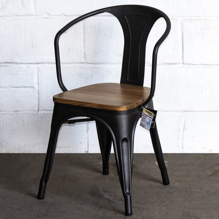 3PC Belvedere Table & Florence Chair Set - Onyx Matt Black