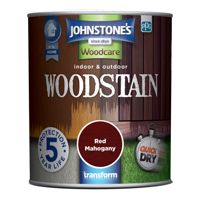 Johnstone's Woodstain - Red Mahogany 750ml