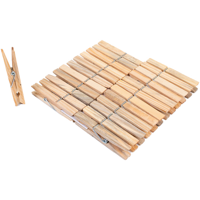 24PK Wooden Clothes Pegs