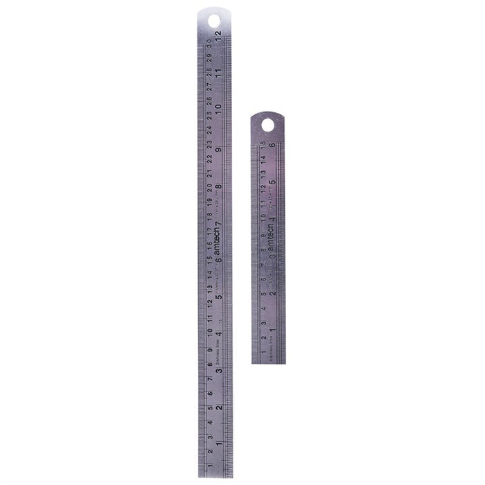 Steel Rule Set 2pc