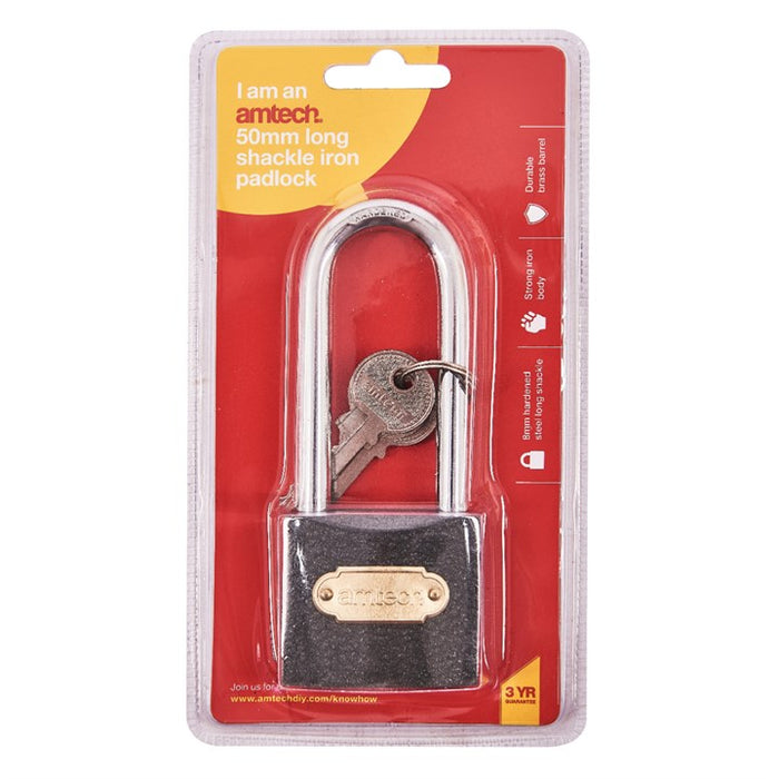 Padlock Long Shackle 50mm