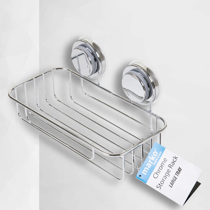 Chrome Storage Rack - Large Tray