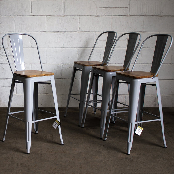 Soranzo Bar Stool - Pale Grey