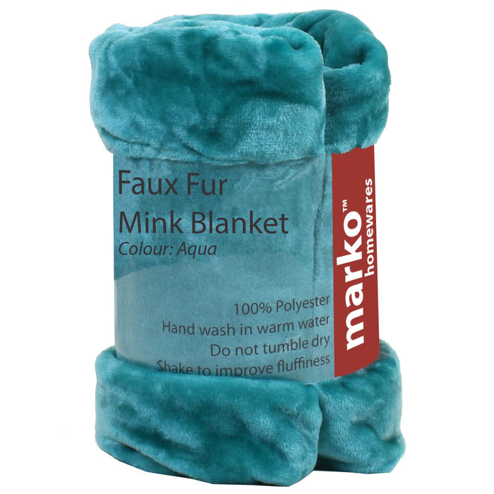 Faux Fur Mink Blankets - 150cm x 200cm
