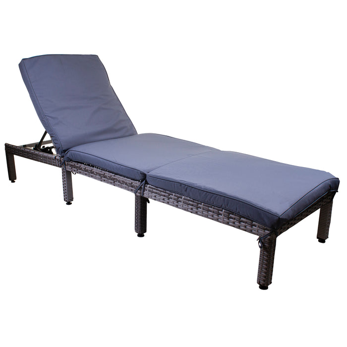 Dominica Sun Lounger - Grey