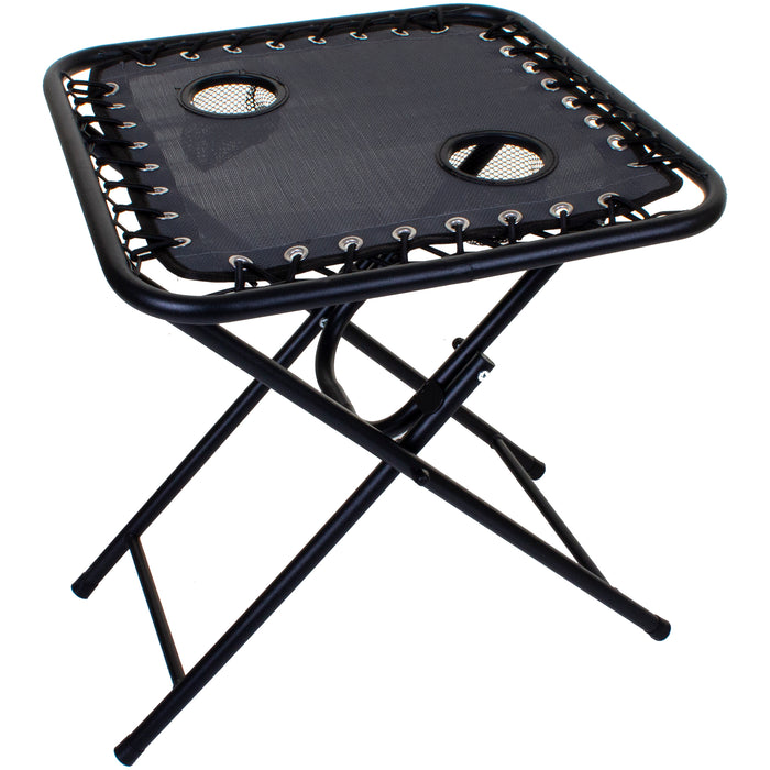 Grey Reclining Sun Lounger & Table Set 3pc