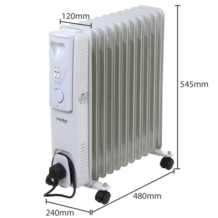 11 Fin Oil Heater - 2500W