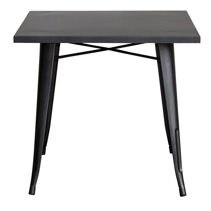 3PC Belvedere Table & Siena Chair Set - Onyx Matt Black