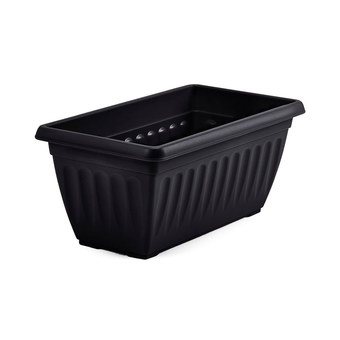 Athens Window Box 40cm Black