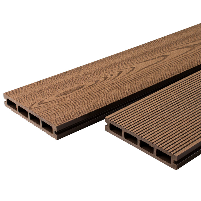 Composite Decking Board - Wood Grain - Light Oak - 2.9M