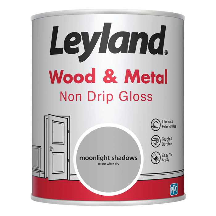Leyland  Wood & Metal Non Drip Gloss Moonlight Shadow 750ml