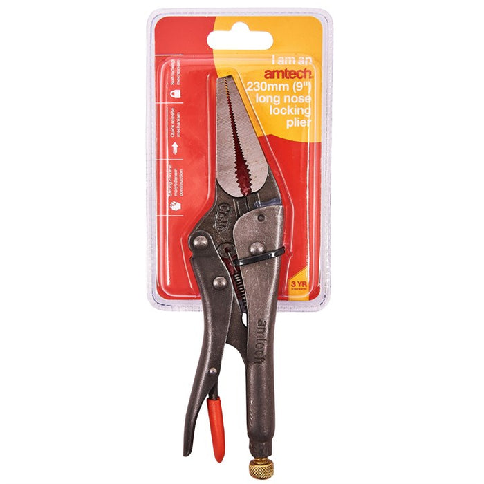 Long Nose Locking Pliers 9"