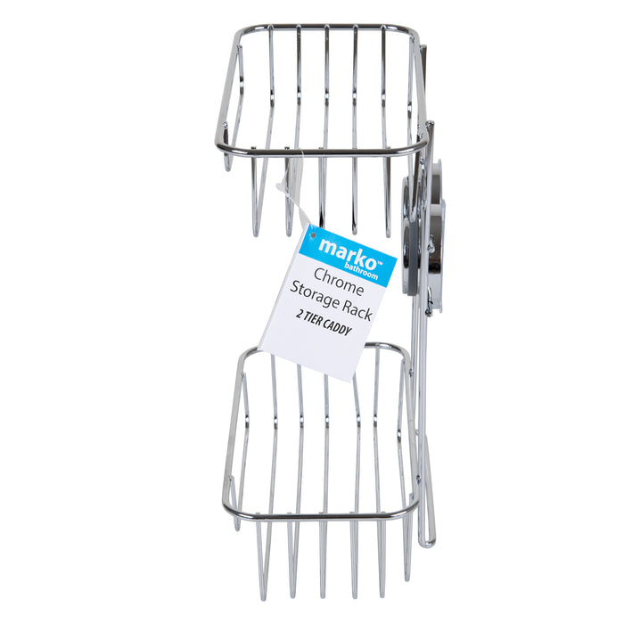 Chrome Storage Rack - 2 Tier Caddy