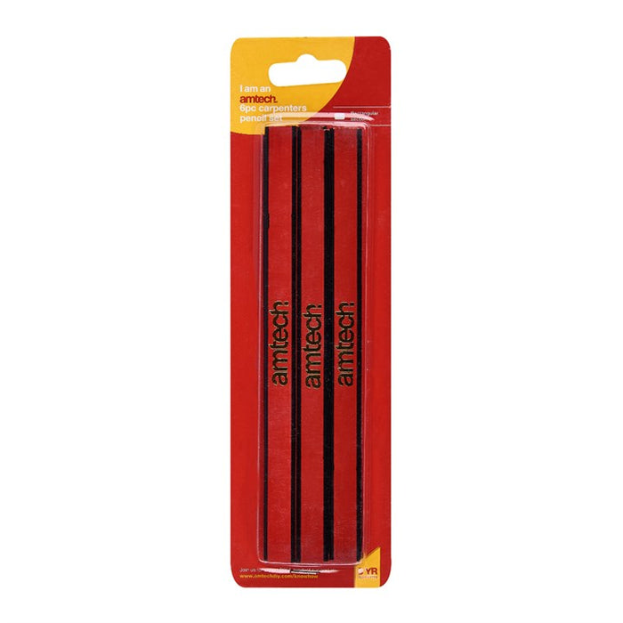 Hardwood Carpenter's Pencils 6pc