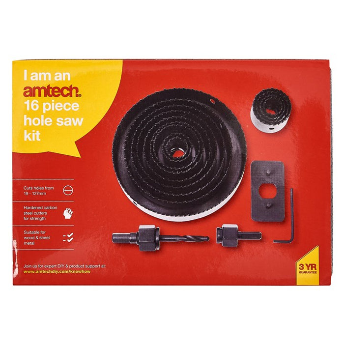 Circular Hole Saw Kit 16pc