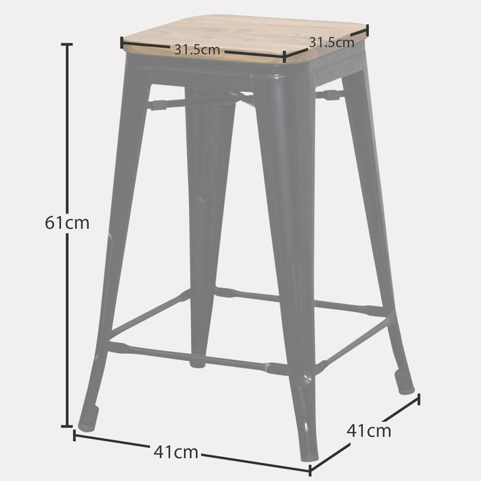 Umbria Bar Stool - Silver