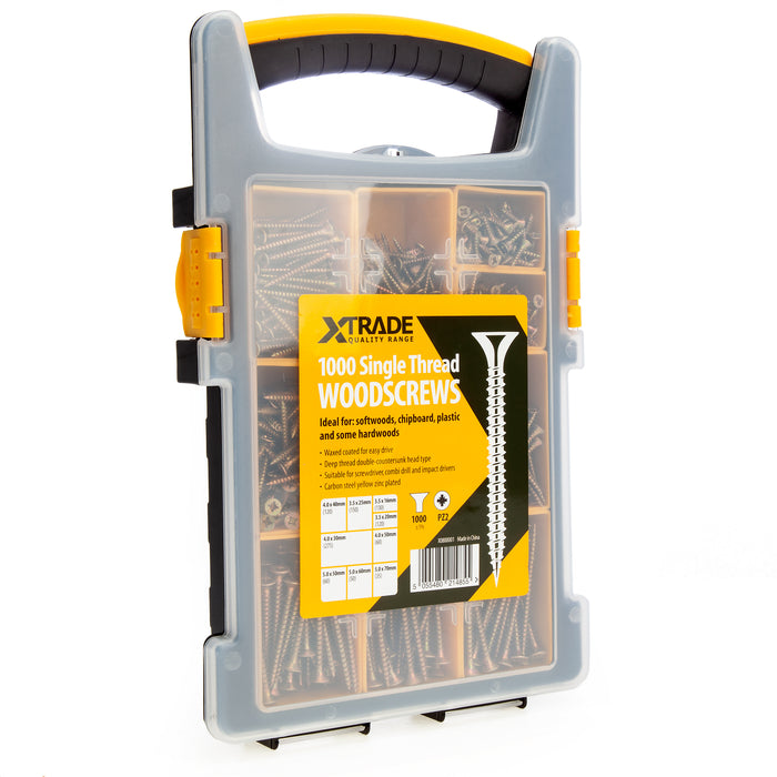 1000 Single Thread Mixed Woodscrews