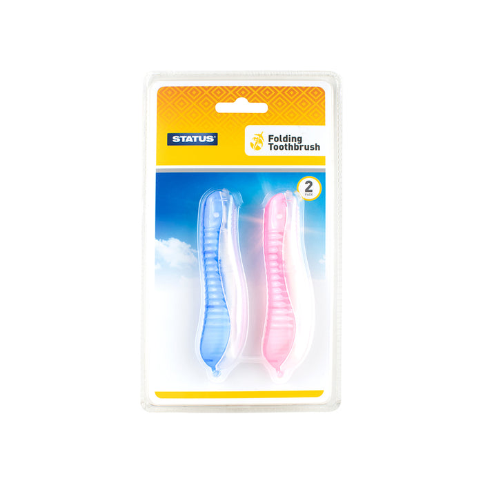 Folding Toothbrush 2pc