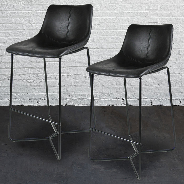 Pavia Bar Stool Black - Set of 2