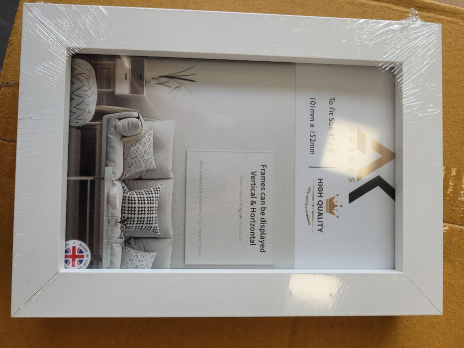 NDL 6x4 White Photo Frame