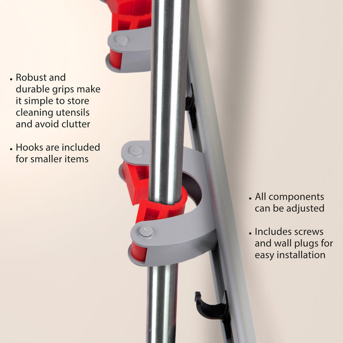 Multi-Functional Storage Rack - 4 Hook/3 Holder