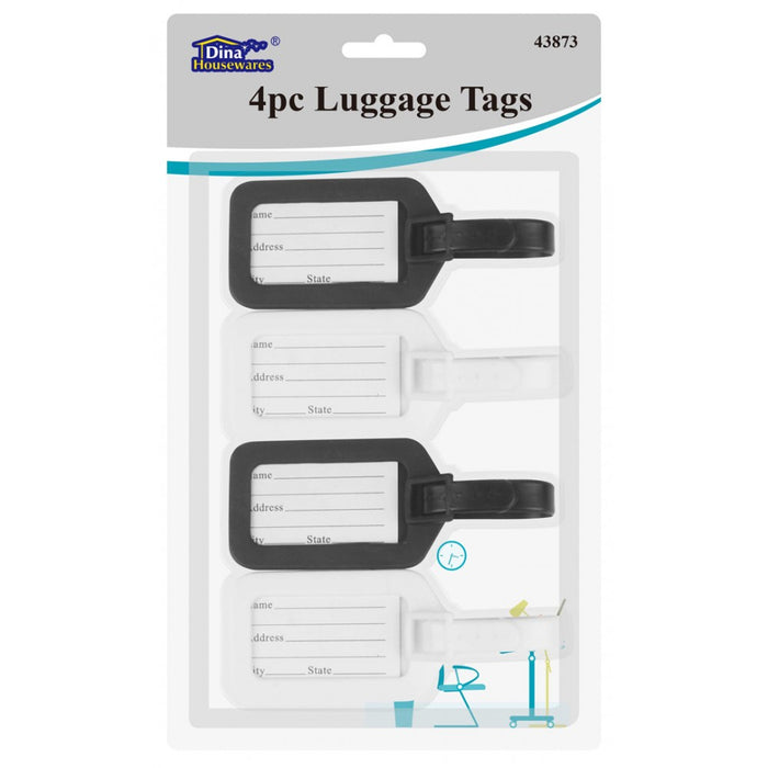 4pc Luggage Tags