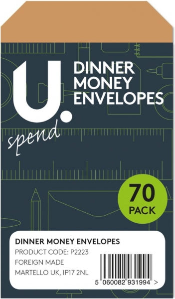 Envelopes Dinner Money