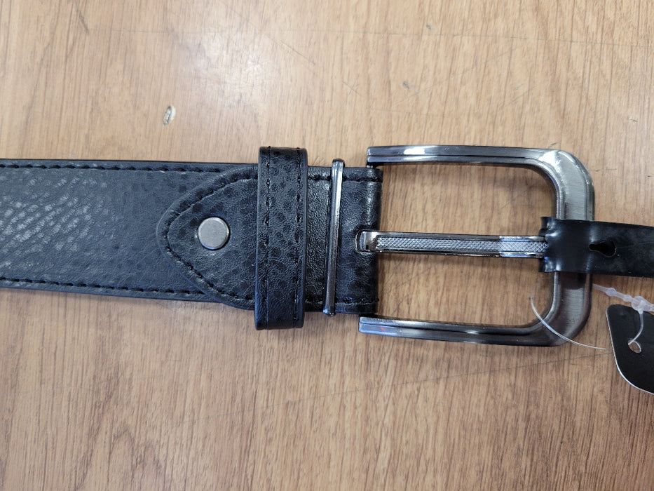 Cowhide Look Belt Black L