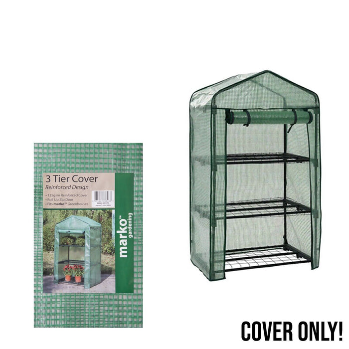 3 tier greenhouse with reinforced cover