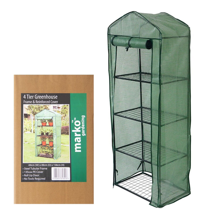 4 Tier Greenhouse with Reinforced Cover