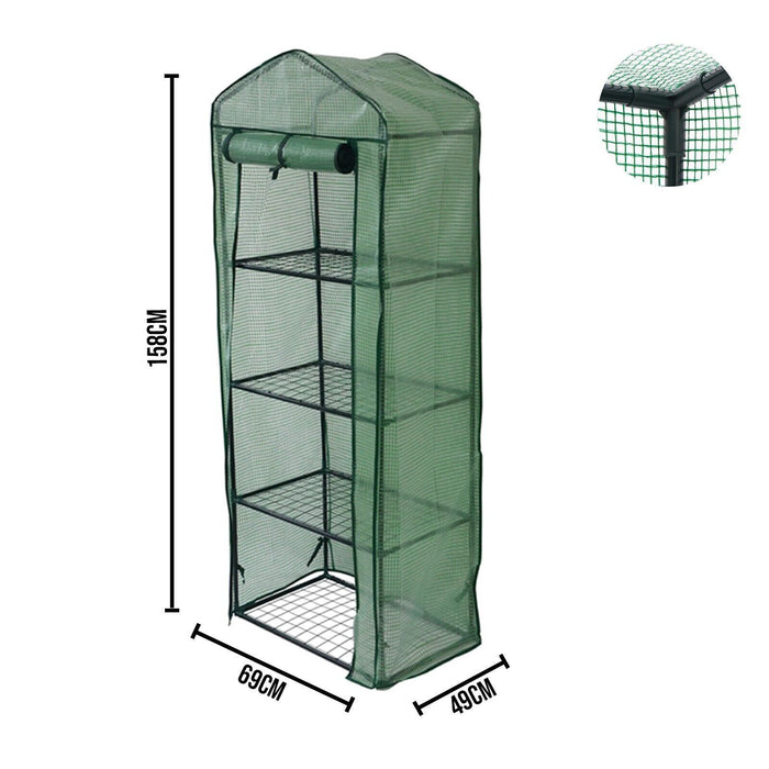 4 Tier Greenhouse with Reinforced Cover