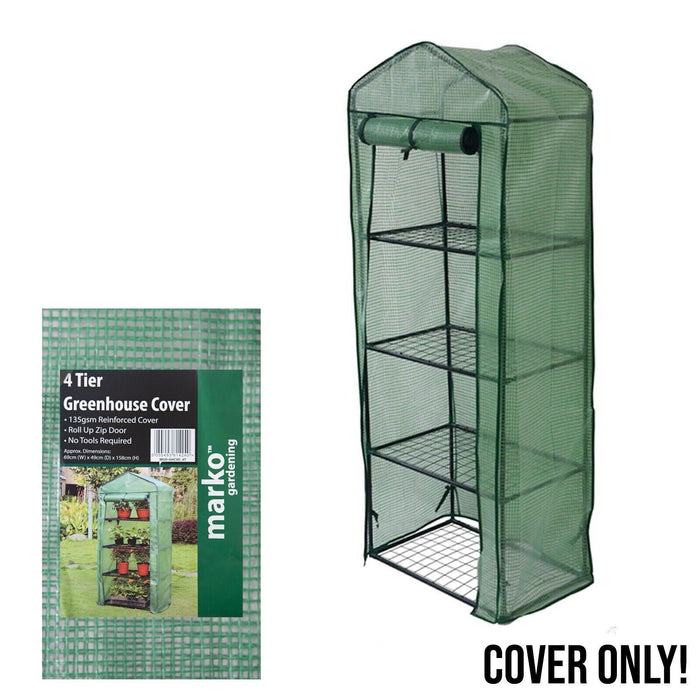 4 Tier Greenhouse with Reinforced Cover