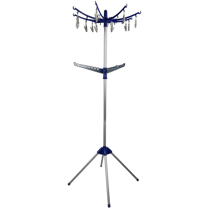 Freestanding 11 Arm Portable Airer with Plastic Pegs