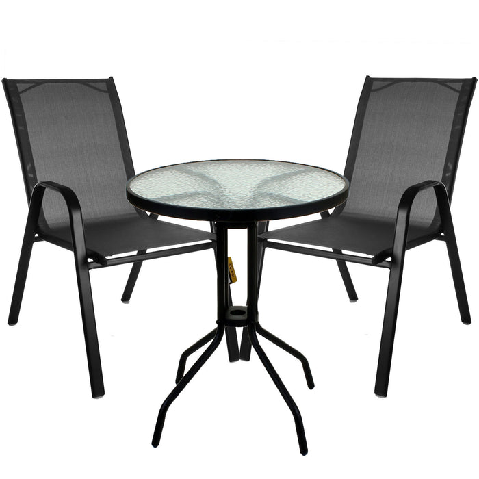 Grey Textoline Chair & Bistro Table Sets