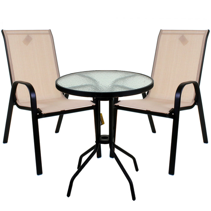 Cream Textoline Chair & Bistro Table Sets