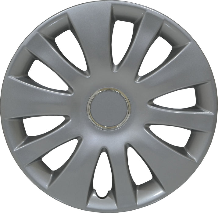 15 inch 10 Hole Silver Wheel Trims