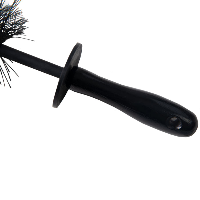 Long Reach Wheel Cleaning Brush with Wooden Handle
