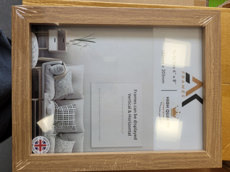 NDL 8x6 Oak Photo Frame